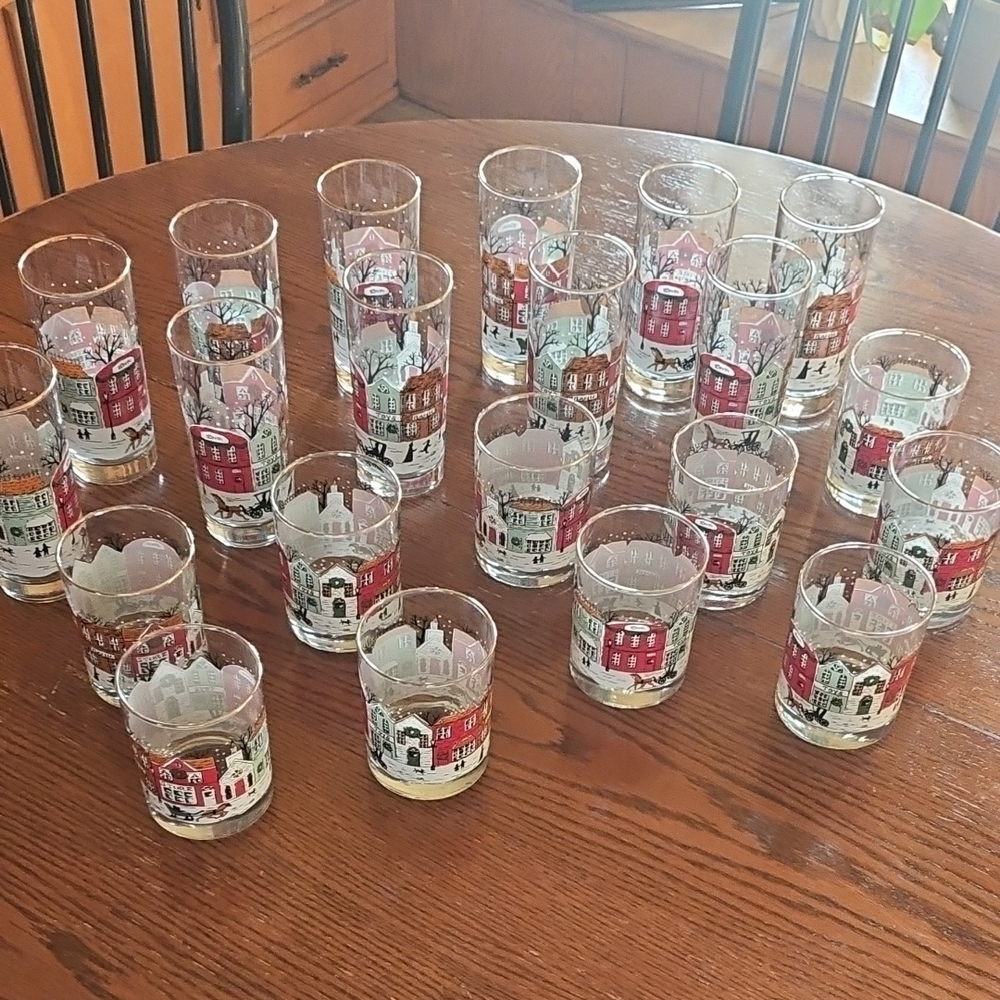 Libbey Colorful House Design Glass Set